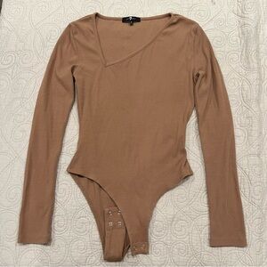7 For All Mankind Long Sleeve Bodysuit